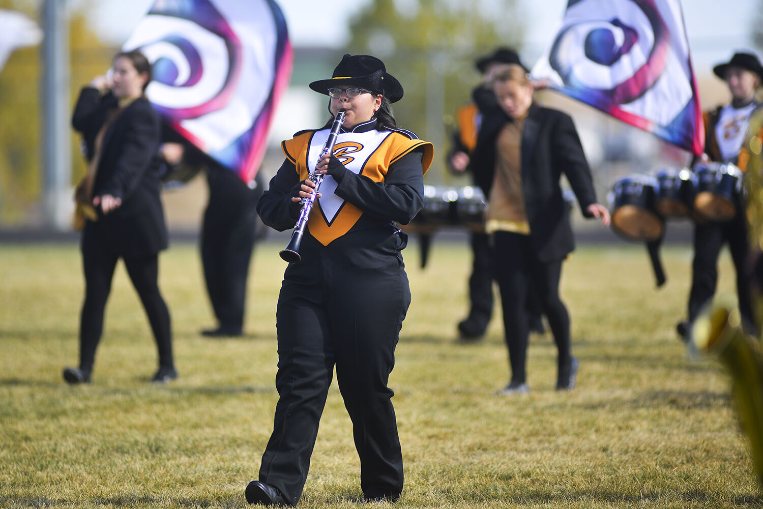 Lilian Cortes Bobbitt steps forward in the second half of the performance
